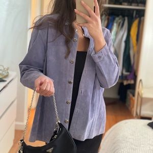 ★ VINTAGE ★ Purple Chicos Leather Jacket
